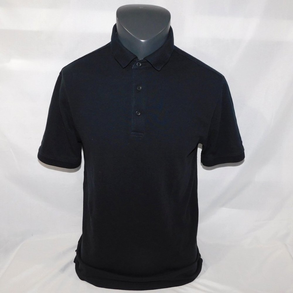 Under Armour HeatGear Loose Black Piquet polo Shirt Mens S
